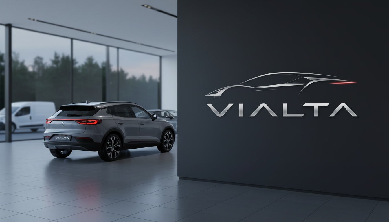 Showroom Vialta con SUV e veicoli commerciali